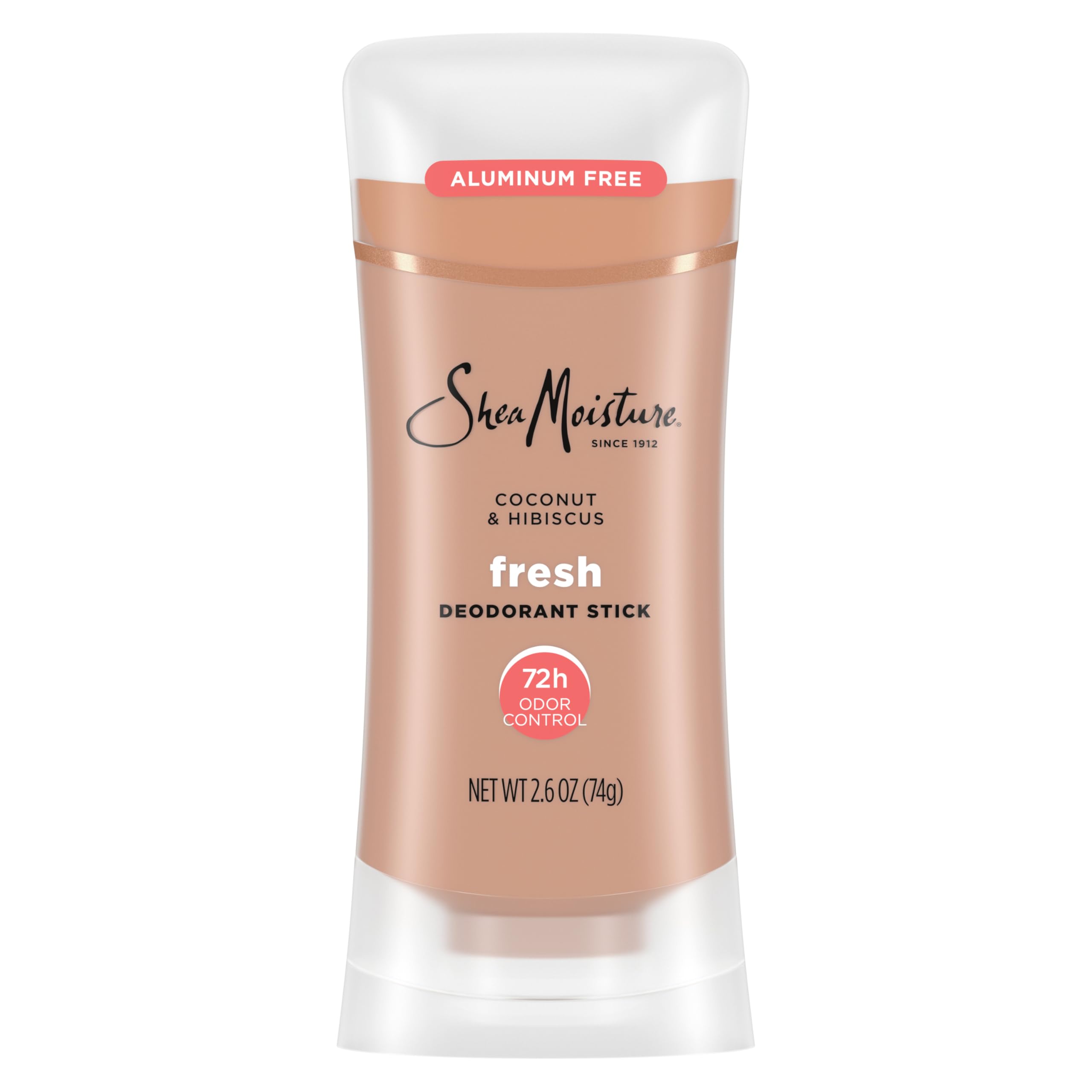 SheaMoisture Deodorant Stick 72h Odor Control Coconut & Hibiscus Fresh Aluminum Free 2.6 oz