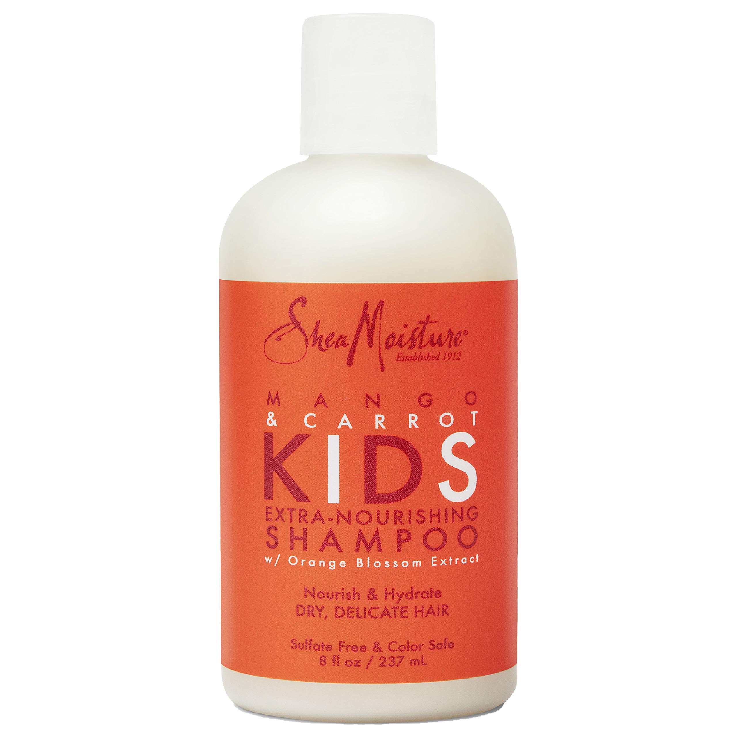 SheaMoisture Extra-Nourishing Shampoo hair care for Kids Mango Carrot with Shea Butter 8 oz