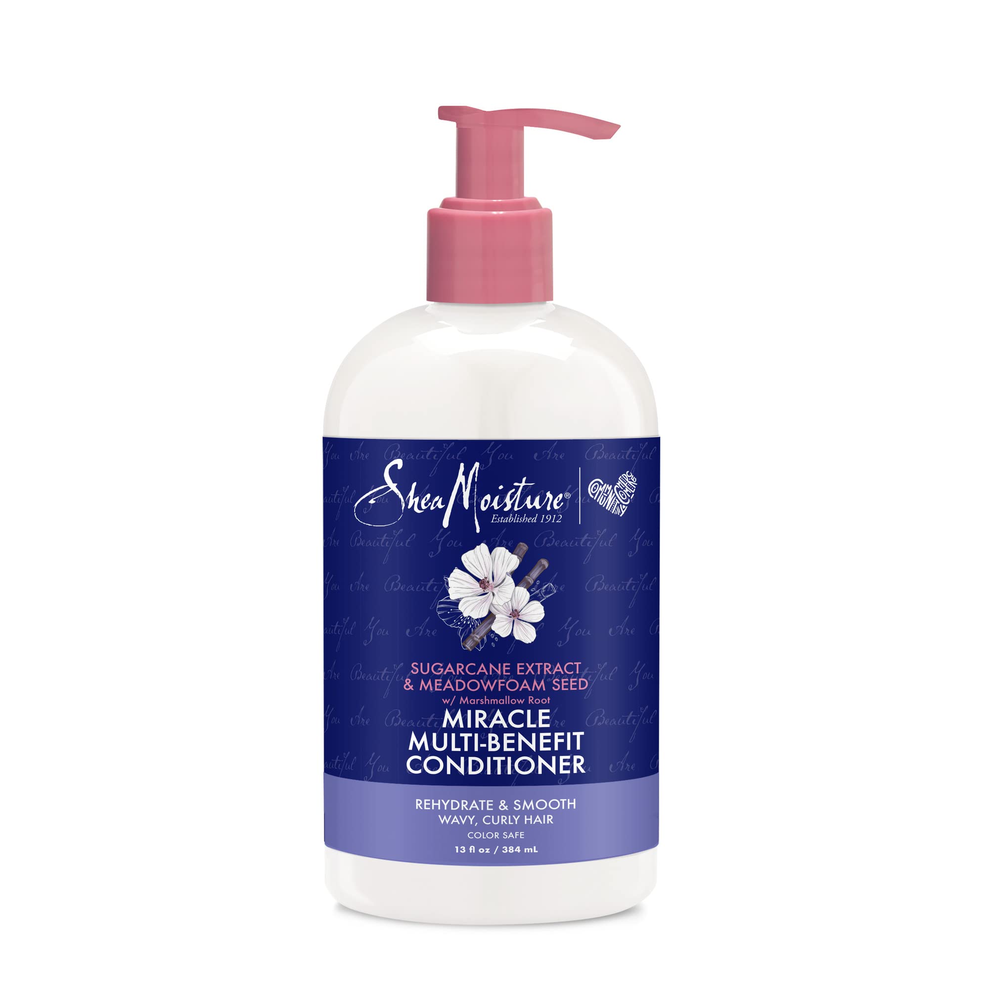 SheaMoisture Silicone Free Conditioner for Dry Hair, Sugarcane and Meadowfoam, Sulfate Free Conditioner, 13 Oz