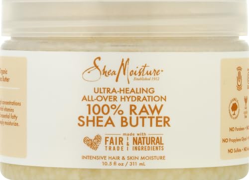 SheaMoisture All-Over Hydration for Ultra-Healing for Dry Skin 100% Raw Shea Butter 11.5 oz