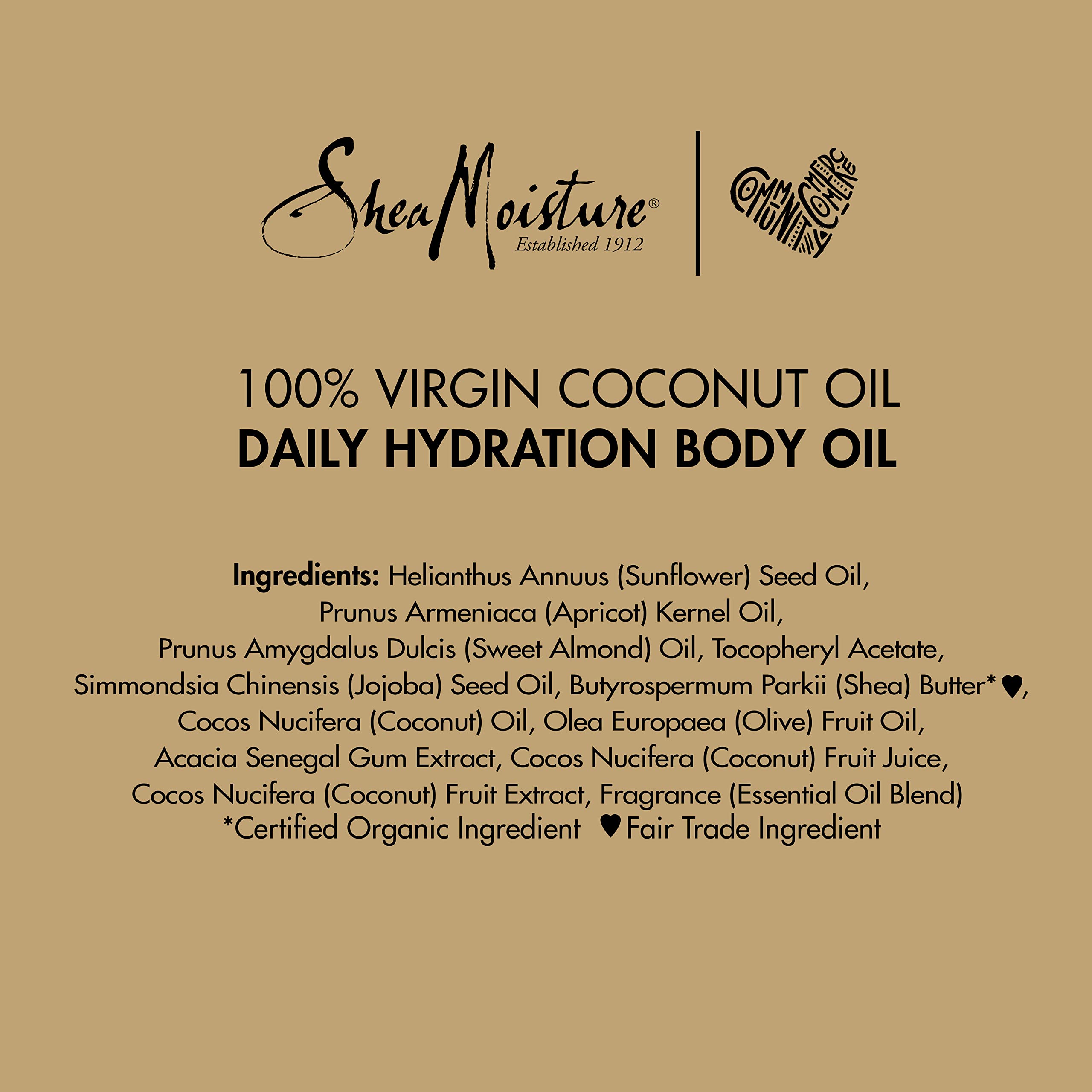 64-sheamoisture-daily-hydration-body-oil-virgin-coconut-oil-for-dry-skin-paraben-free-8-oz-10.jpg SheaMoisture Daily Hydration Body Oil Virgin Coconut Oil For Dry Skin Paraben Free 8 oz