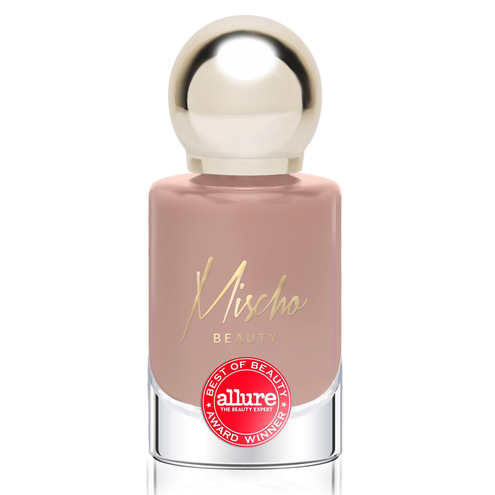 mischo – Rose Gold Nail Polish, Worthy – Beige, Light Pink Summer Colors, Chip Resistant Gel-Like Vegan Nail Polish For Fingernails & Toenails, 10 Free & Animal Cruelty Free, 0.37 fl oz (Pack of 1)